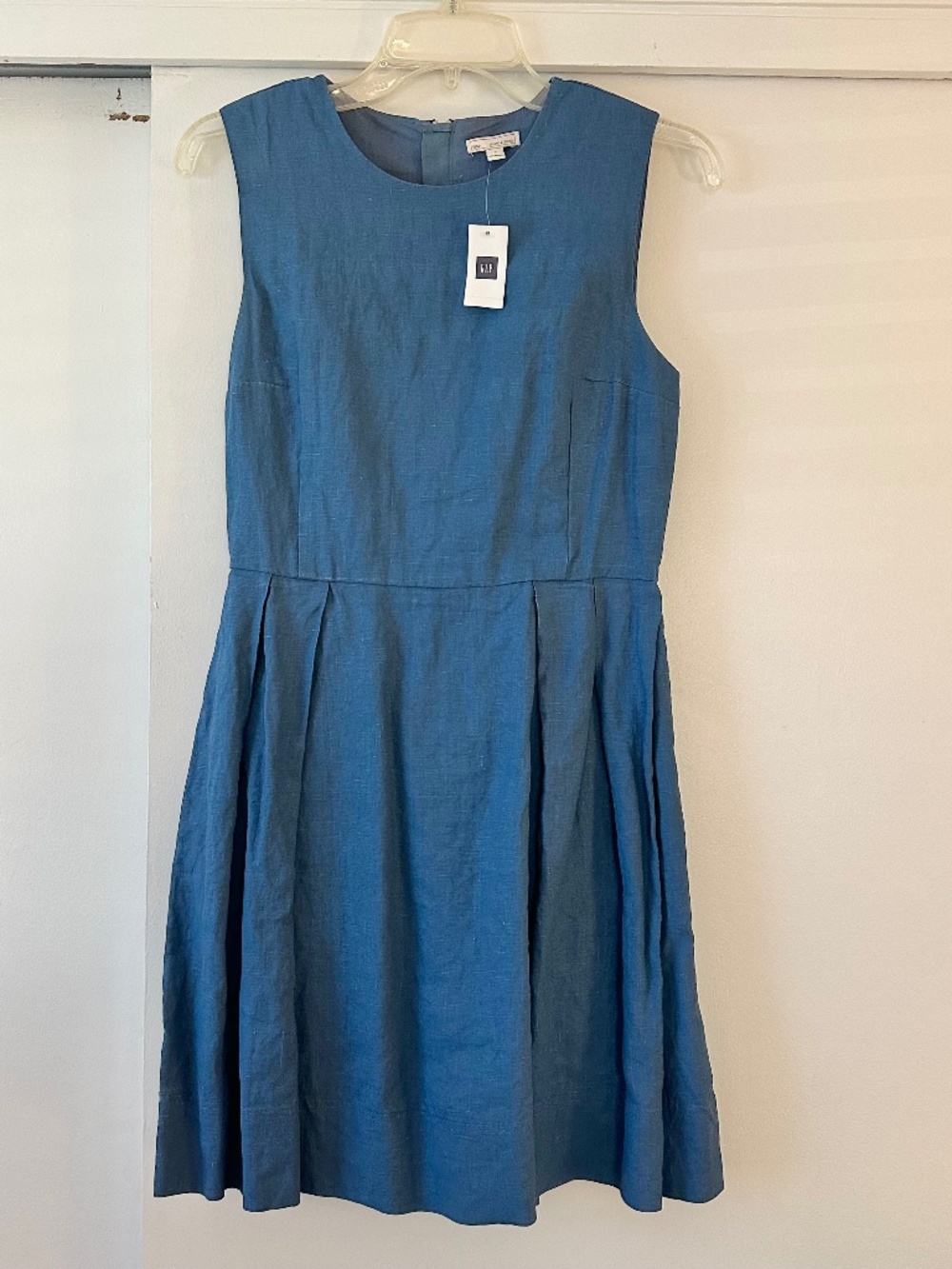 NWT GAP Linen Mini Dress Blue
